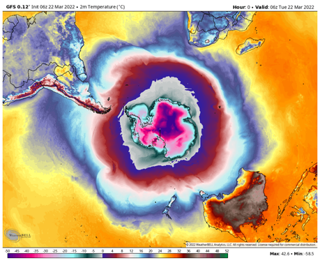 Les pics de température « sans précédent » aux pôles sont des résultats de modèles et non des températures réelles