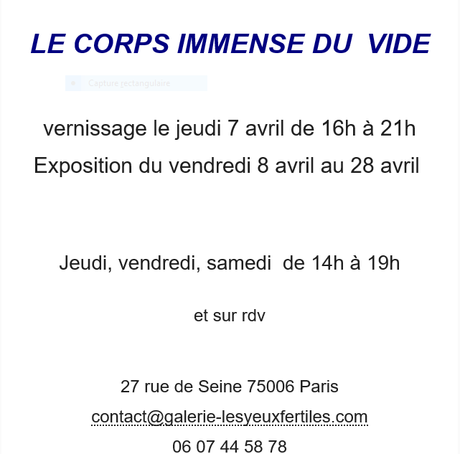 Galerie « Les Yeux Fertiles » Exposition Bernard Saby » 8 au 28 Avril 2022.