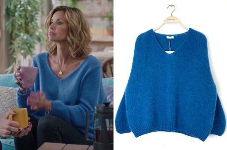 DEMAIN NOUS APPARTIENT : le pull bleu en mohair de Chloé dans l’épisode 1155