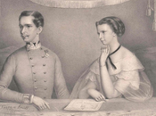Franz Joseph Elisabeth Kaiserloge François-Joseph Sissi dans loge impériale Lithograf/phie 1855