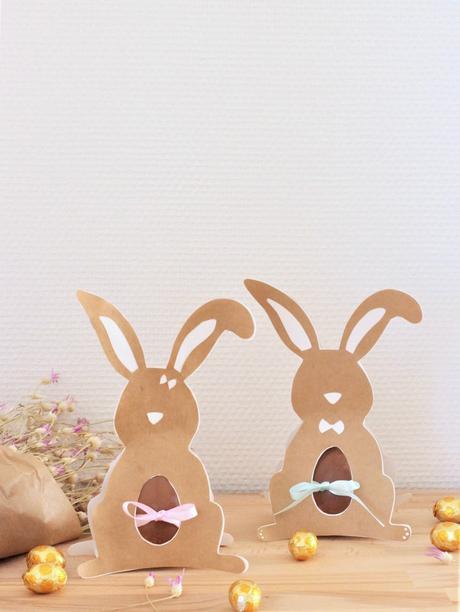 bricolagelapin de Pâques en papier oeuf chocolat