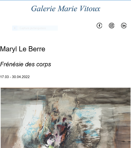 Galerie Marie Vitoux – exposition Maryl LE BERRE