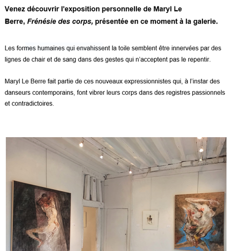 Galerie Marie Vitoux – exposition Maryl LE BERRE