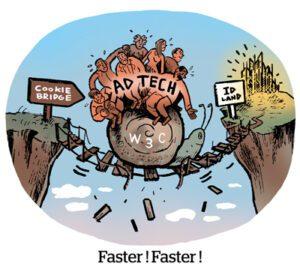 Comique : Plus vite !  Plus rapide!