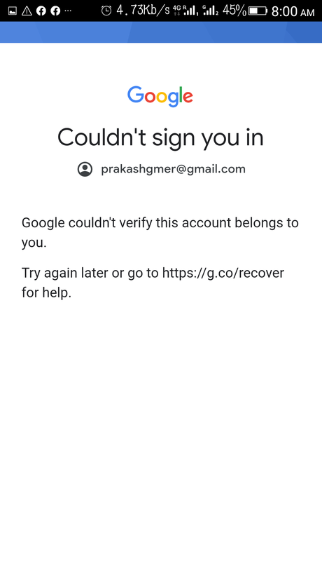 Pourquoi mon compte Google est bloqué ?
