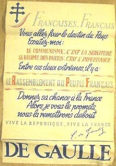 De Gaulle et le Rassemblement du Peuple Français (RPF)