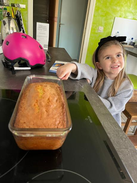 Quatre-quarts moelleux préparé par ma petite fille Quatre-quarts moelleux préparé par ma petite fille