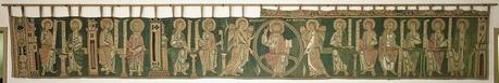 1150 ca Tapisserie du Christ et des Apotres Halberstadt_Domschatz detail