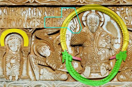 1019-1020 saint Genis les fontaines linteau detail