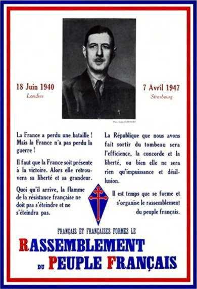 La création du RPF il y a 75 ans