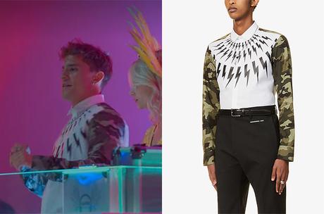 ÉLITE : Ivan’s bolt and camo print shirt in S5E07