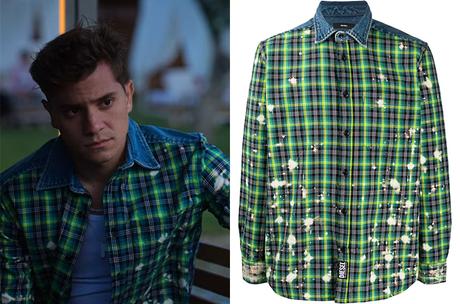 ÉLITE : Ivan’s checked distressed shirt in S5E06