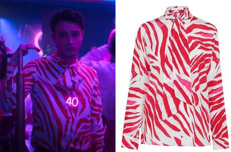 ÉLITE : Phillipe’s red zebra-print shirt in S5E06