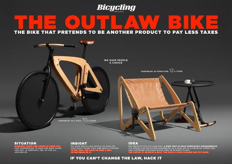 Outlaw bike : le design comme protestation contre la loi Outlaw bike : le design comme protestation contre la loi