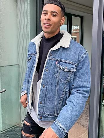 BALTHAZAR : la veste en denim et col sherpa de Balthazar dans l’épisode 4×08