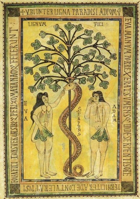 Adam et Eve, COdice Vigilano, 976, (MS Escorialensis d.1.2 17v