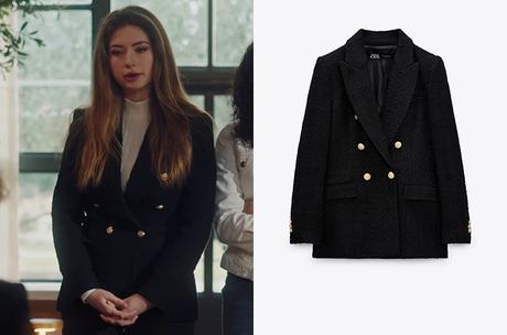 ICI TOUT COMMENCE : le blazer noir de Charlène