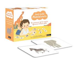 Tout petit Montessori : Les animaux de la savane africaine et leurs petits