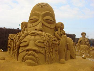 sculptures sable Touquet