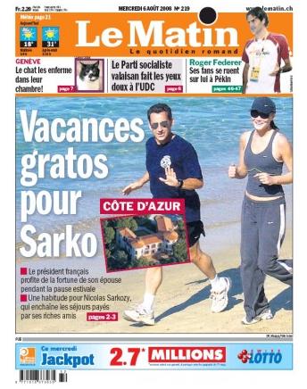 Les vacances de Sarko.
