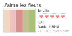 J'aime les fleurs