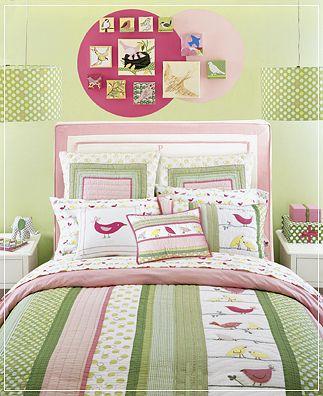 Chambre de filles Rose et Vert