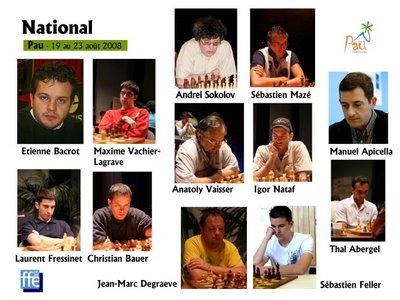le joueurs d'échecs du National