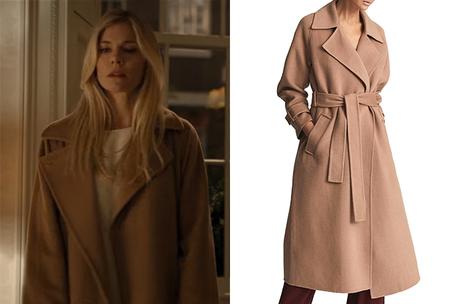 ANATOMY OF A SCANDAL : Sophie’s belted coat in S1E01