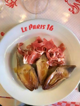 Petits artichauts et jambon cru © Patrick Faus