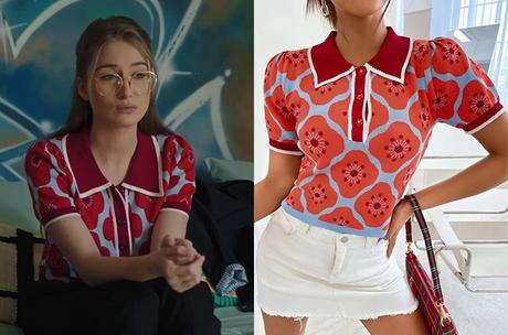 ICI TOUT COMMENCE : le tricot fleuri d’Hortense dans l’épisode 381