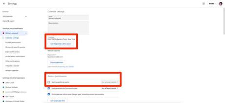 Pourquoi mon agenda est partagé ?