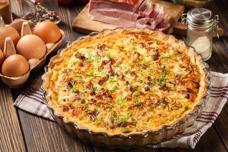 La recette de quiche aux légumes et au bacon au Thermomix pour toute la famille