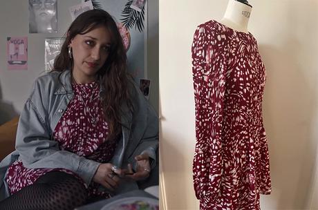 ICI TOUT COMMENCE : la robe rouge plissée de Jasmine dans l’épisode 384