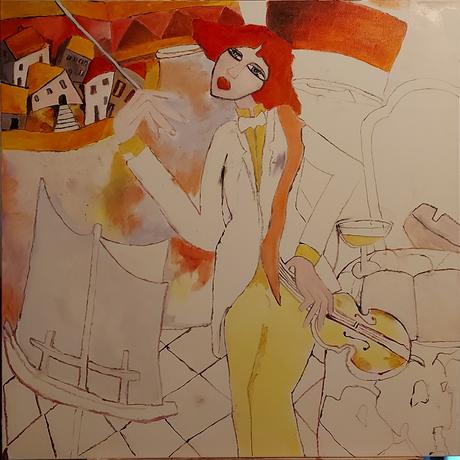 La violoniste - Peinture de Serge Boisse