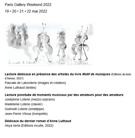 Galerie Marie Vitoux  « Correspondances » Frantz Metzger – 12 Mai au 9 Juillet 2022.