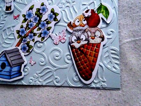 Une carte printanière . Une carte printanière .