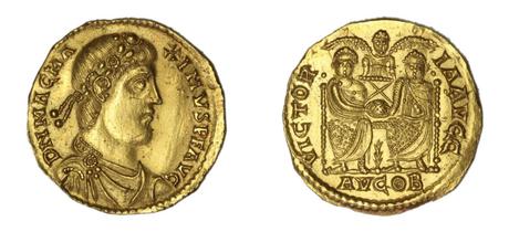 383-88 Solidus de Maximus British museum