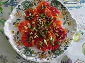 Salade d'oranges Tarocco câpres cébettes