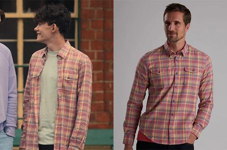 HEARTSTOPPER : Charlie’s check shirt in S1E08