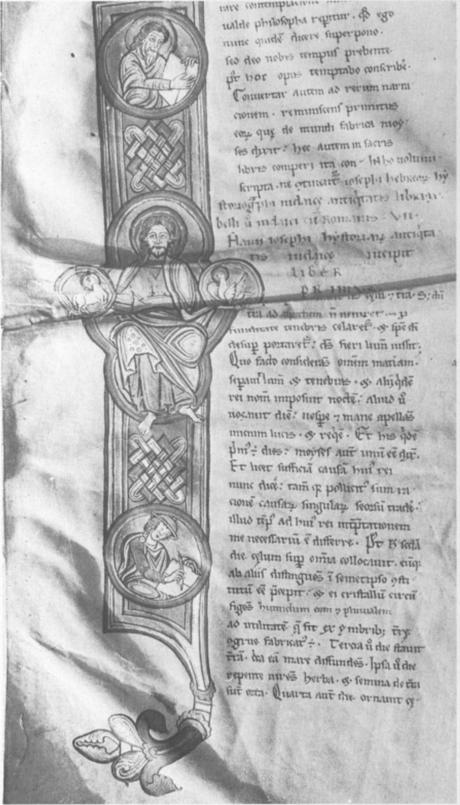 Initiale I Genese 1155 Antiquites judaiques Mons BU MS 333-352 fol 2v Springer Trinitas Creator Annus fig 4