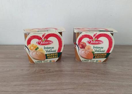 Compotes Intense & Velouté Brugnon Abricot ou Mangue Ananas Materne