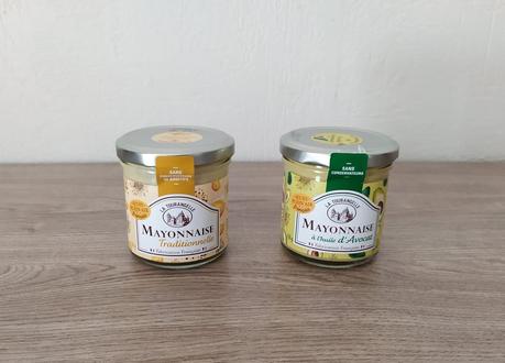 Mayonnaise traditionnelle et mayonnaise à l'huile d'avocat LA TOURANGELLE
