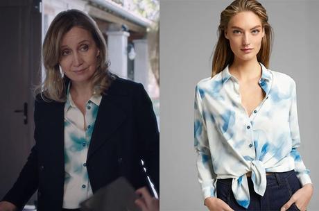 ICI TOUT COMMENCE : la chemise blanche imprimée de bleue dans l’épisode 386