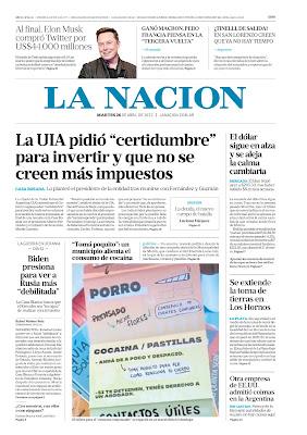 La politique française toujours en bonne place dans les journaux argentins [ici]