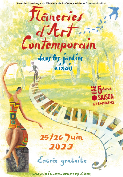 16e Flâneries d’Art Contemporain dans les jardins Aixois , 25 et 26 juin 2022,Aix-en-Provence