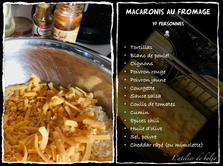 Mac’N cheese – Macaroni au fromage (cheddar)