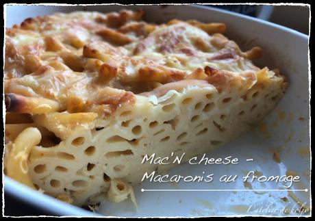 Mac’N cheese – Macaroni au fromage (cheddar)