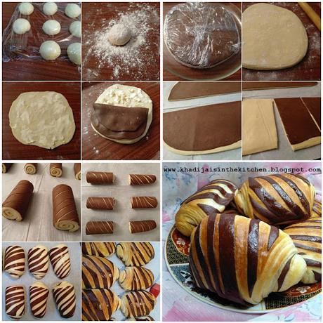 Croissants Bicolores / BICOLOR CROISSANTS / CROISSANTS DOS COLORES / كرواسان ثنائي اللون Croissants Bicolores / BICOLOR CROISSANTS / CROISSANTS DOS COLORES / كرواسان ثنائي اللون