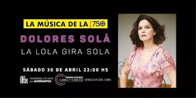 Dolores Solá chante demain à Caras y Caretas [à l’affiche]