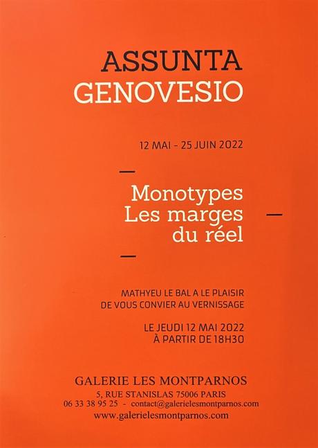 Galerie  » Les Montparnos  » exposition Assunta Genovesio – 12 Mai au 25 Juin 2022.